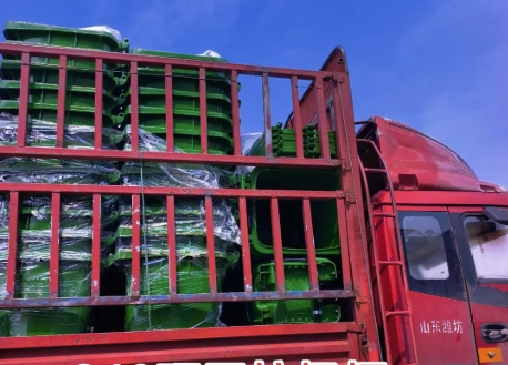 一批专为山东东营市定制的240升环卫垃圾桶正式交付使用